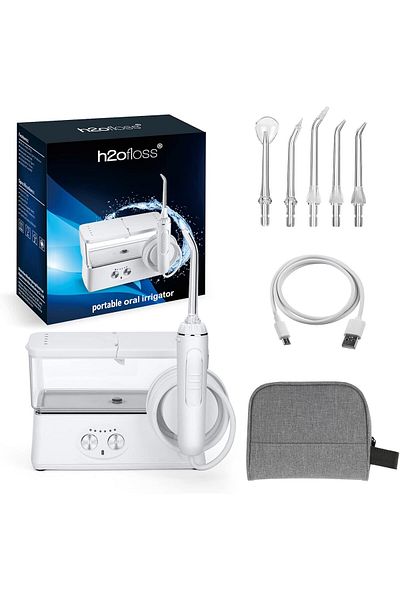 h2ofloss Water Flosser for Teeth,  IPX7 Waterproof Water Dental Flosser