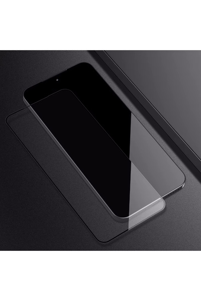 m.tk moveteck Samsung Galaxy A36 / A56 Uyumlu Tam Kapatan Şeffaf Esnek Seramik Kırılmaz Nano Cam Ekran Koruyucu