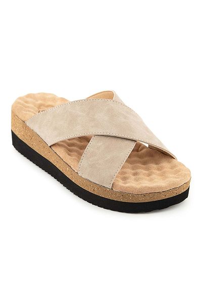 Muya Γυναικείες παντόφλες Fast Anatomical Sole Heel Spur Cream