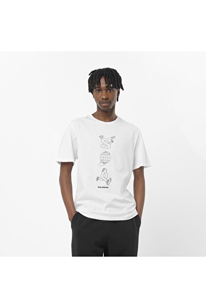 Salomon WORTHY Erkek Tişört White LC2287400