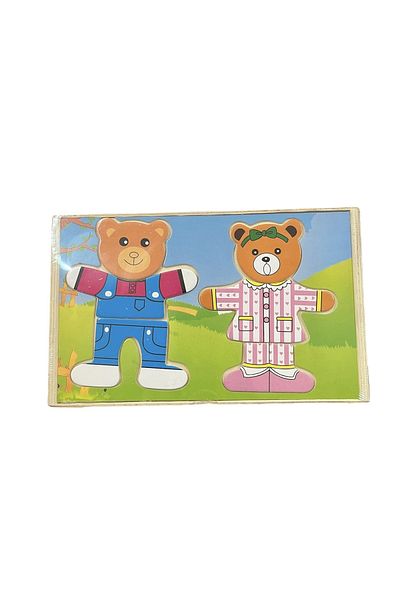 Ekincioğlu Wooden Teddy Bear - Dress up Double