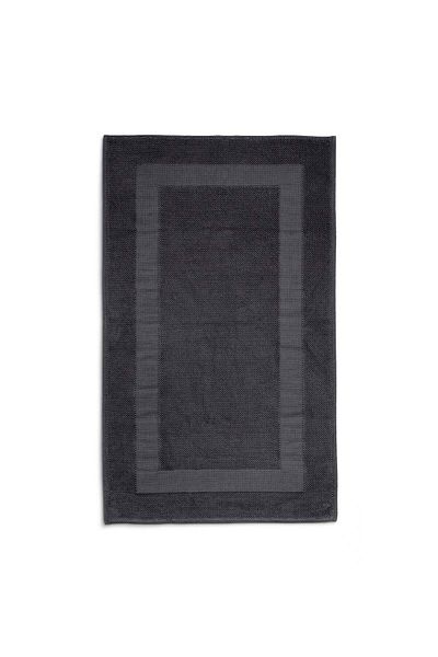 Ecocotton Χαλάκι μπάνιου Kaia 100% βαμβάκι ανθρακί 50x80 εκ