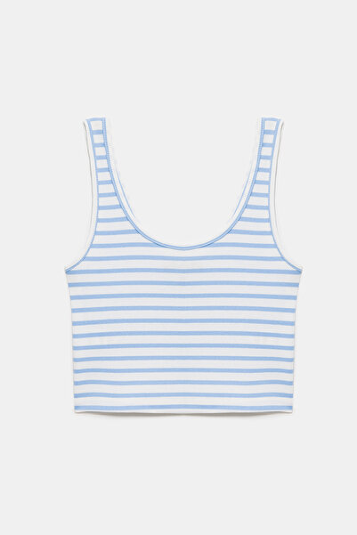 No Matter What Striped Crop Top