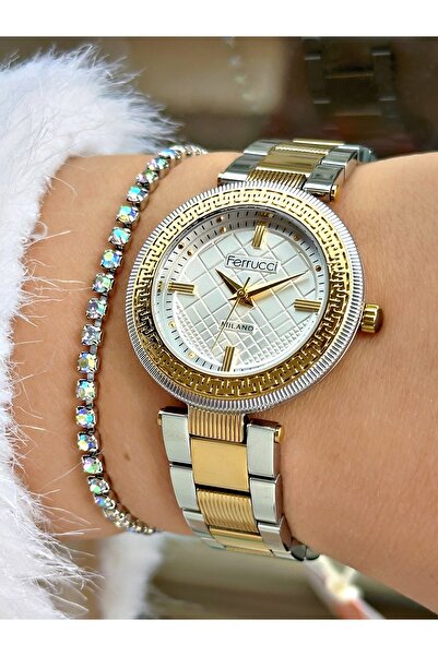 Ferrucci FERRUCCİ GOLD GÜMÜŞ METAL KADIN KOL SAATİ