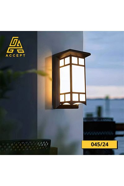 Generic مصباح حائط خارجي 24 واط مقاوم للماء لون الإنارة أصفر
