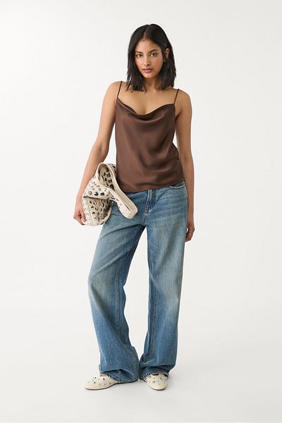 Stradivarius Strappy satin top