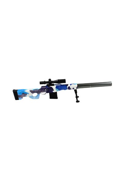 BM GİFT DESİGN Funny pen, rifle pattern, white and blue, Army collection