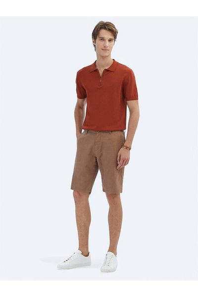 Kip Tile Polo Neck Plain Knit Knitwear