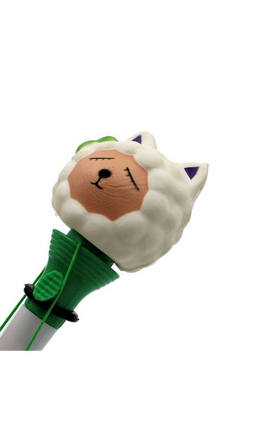 BM GİFT DESİGN Funny Pen Little Animals Collection Green Sheep