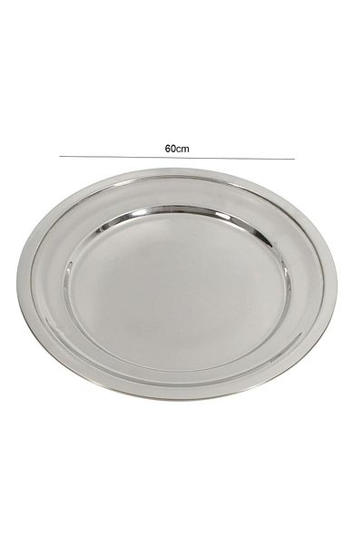 Generic 60cm stainless steel serving platter