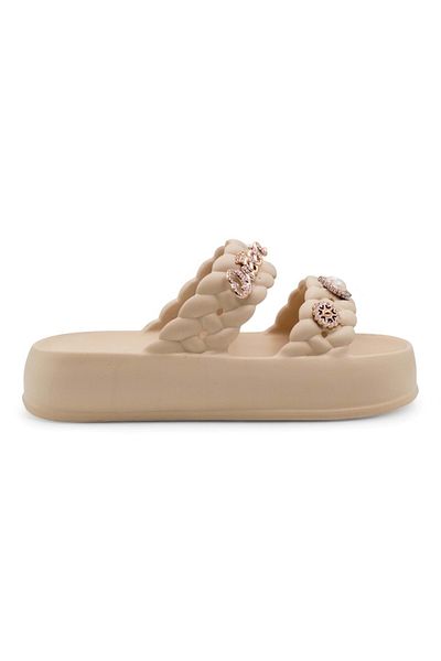 Sonimix Γυναικείες Παντόφλες Stoned White Ez0185.01