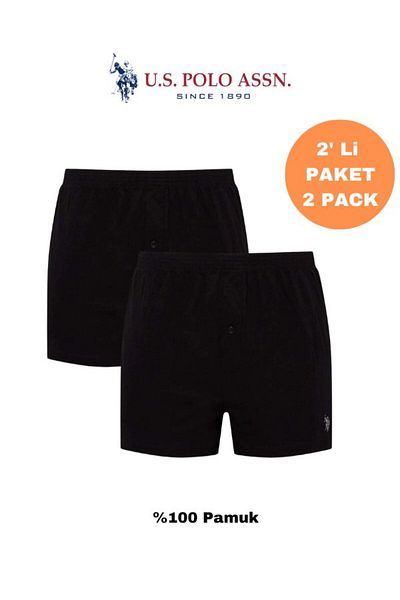 U.S. Polo Assn. Άνδρας, Αδειοδοτημένος USPA, 100% βαμβάκι, λεπτομέρεια με κουμπιά 2 τμχ Boxer (σε κουτί)