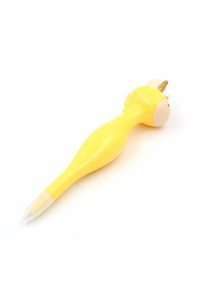 BM GİFT DESİGN Funny Unicorn Yellow Pen Animal Collection