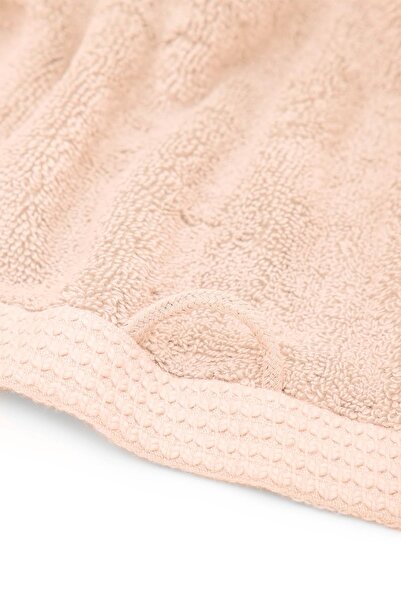 Ecocotton Набір з 3 рушників Pure Cotton 100% органічна бавовна з вишивкою метеликів і бордюром лососевого кольору