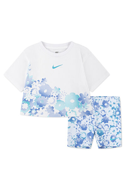 Nike NKG FLOW-RAL AOP BIKE SHORT SET TAYT TİŞÖRT TAKIM 36M848-U5M