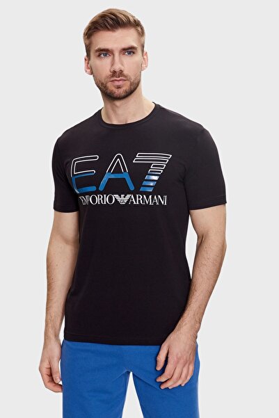 Emporio Armani Erkek Logolu Bisiklet Yaka T-shirt