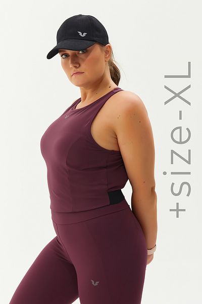 bilcee Sutien pentru femei, burgundy, cu gâtul rotund, pentru sport și pentru zi cu zi, 9209