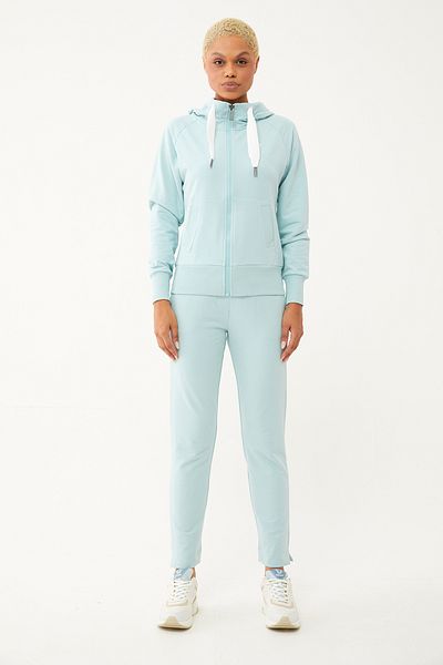 bilcee Nile Green Organic Cotton Women's Sports Tracksuit Top - 0728
