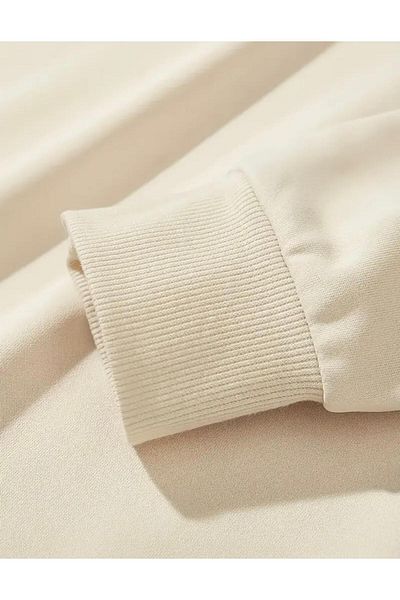 NO 601 Ανδρικό σετ αθλητικών φόρμας μπεζ Future Printed Crew Neck