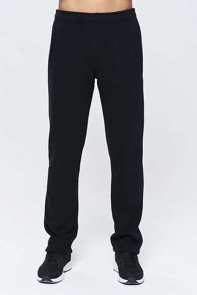 bilcee Ανδρικό μαλακό αθλητικό παντελόνι μαύρο Fleece Brushed - 3 Thread 9802