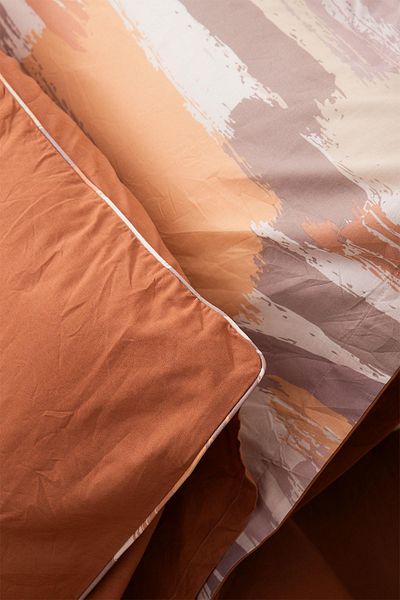 Ecocotton Σετ Παπλωματοθήκη Evita Μονό 100% Βαμβάκι Μη Σιδερένιο Μη Εκτυπωμένο 160x220 εκ.