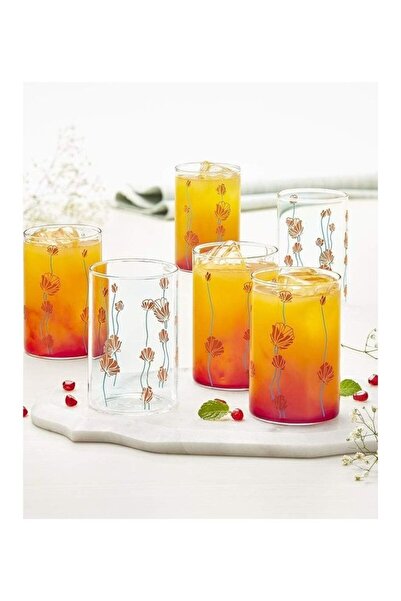 Borosil Vision D'signer Glass Set Of 6- Microwavable, Medium White