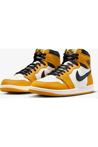 Nike Pantofi sport pentru barbati Air Jordan 1 Retro High OG, piele naturala, cu sistem de amortizare Air