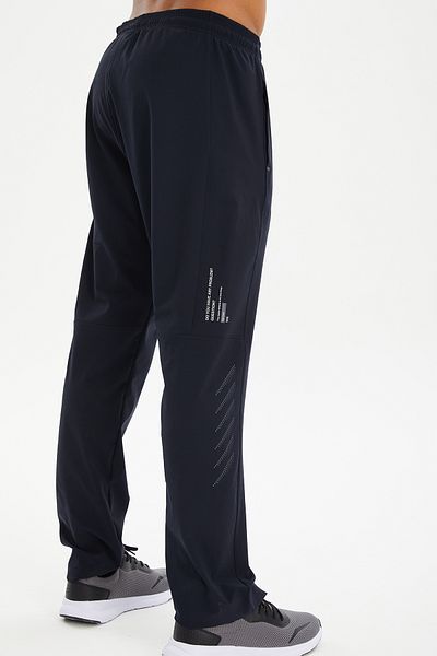 bilcee Pantaloni de sport pentru bărbați, albastru marin închis, țesut fin, 0633