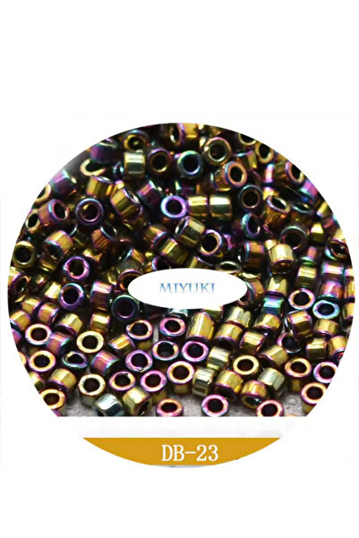 SESİKA HOBİ Оригінальні намистини Miyuki Delica 11/00 № 48 Ebruli Db 23 2 грами