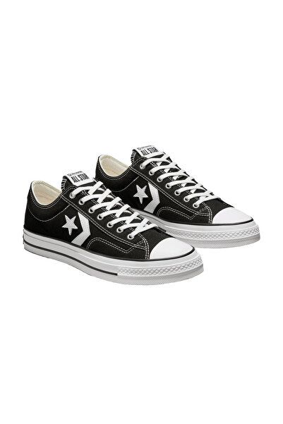 Converse Star Player 76 Premium Canvas Pánské černé každodenní boty PÁNSKÉ LS BOTY