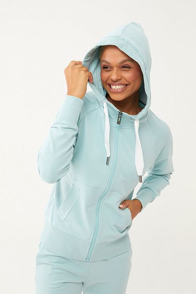 bilcee Nile Green Organic Cotton Women's Sports Tracksuit Top - 0728