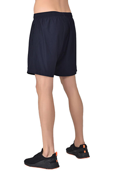 bilcee Чоловічі сині еластичні шорти з гумкою на талії для тренувань 8243