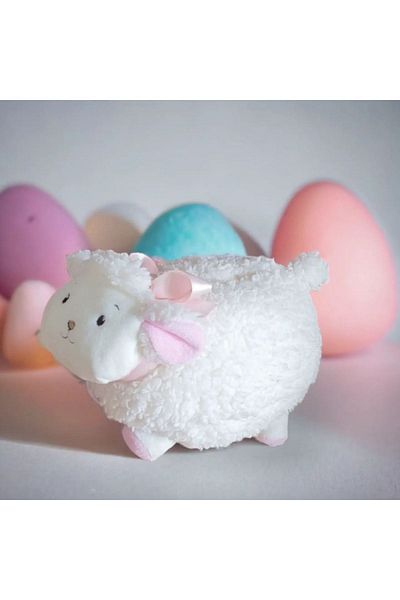 Mellito Toyzz 30 cm Cute White Lamb Plush Toy & Sleeping Companion & Gift Chubby Lamb