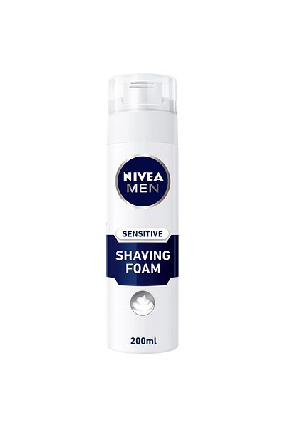 NIVEA NIVEA MEN Sensitive Shaving Foam, Chamomile & Hamamelis, 200ml