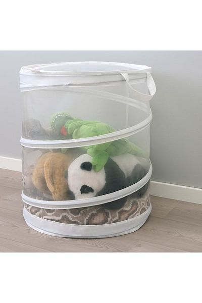 IKEA FYLLEN Laundry Basket – White, 79L | Spacious & Durable Storage Solution for Clothes & Linens