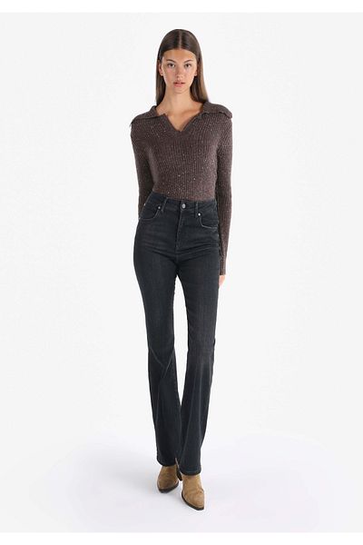 Colin's 719 Chrısa Regular Fit High Waist Bootcut Women's Blue Jean Trousers