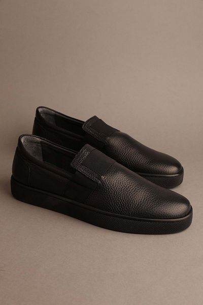 Gondol Loafer clasic pentru bărbați din piele naturală negru 45 ttx 20197
