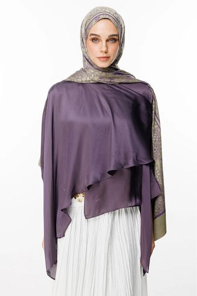 Mooncorn Σάλι διπλής όψης Lavin Pattern