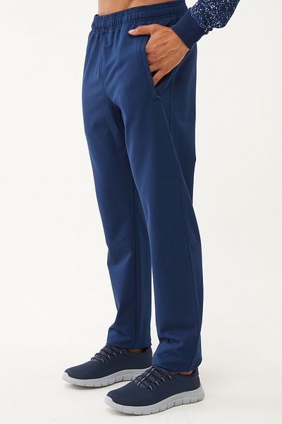 bilcee Men's Navy Blue White Hooded Tracksuit Set - Quicktime 7007