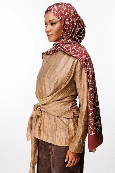 Mooncorn Σάλι διπλής όψης Marrakech Pattern