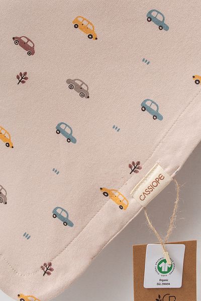 Cassiope Organic Cotton Patterned Soft Textured Daily and Seasonal Blanket