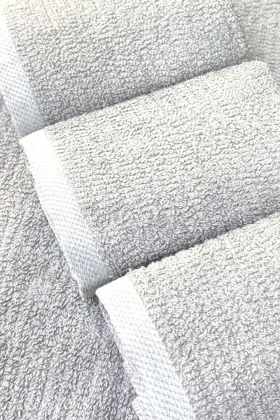 HILL TEKSTİL 4 ΤΕΜΑΧΙΑ 100% ΒΑΜΒΑΚΙ ΠΕΤΣΑΛΙ ΧΕΡΙΩΝ ΠΕΡΛΕ ΓΚΡΙ 50*30