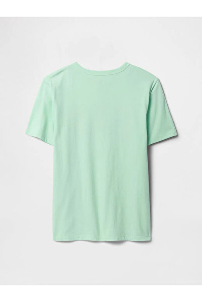 GAP Ανδρικό και παιδικό μπλουζάκι Aqua Green Grflakeli