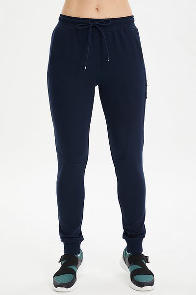 bilcee Γυναικείο Αθλητικό Φούτερ με μπλέ Navy Ribbed Long βαμβακερό 0807