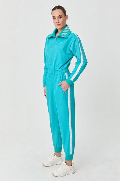 bilcee Blue Parachute Fabric - Γυναικεία ολόσωμη φόρμα με στάμπα στην πλάτη 1531
