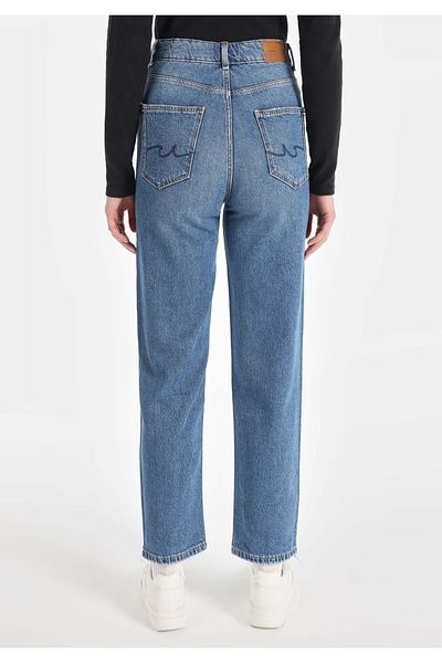 Colin's 884 Lauren - Pantaloni albaștri cu talie înaltă, cu croiala dreaptă, pentru femei, cu croiala obișnuită