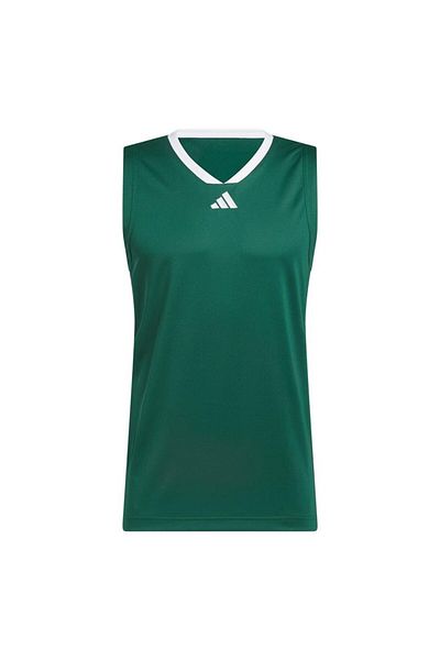 adidas Men's Green Tank Top 3-Stripes Tank Jn4747