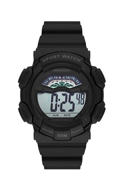 Daniel Klein Dk - Black Kids Wristwatch with 7 Different Lights