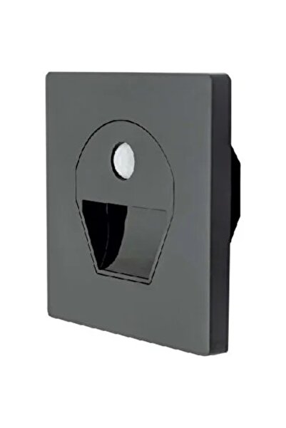 Cata 1W SENSÖRLÜ LEDLİ KORİDOR ARM. SİYAH KASA 3K