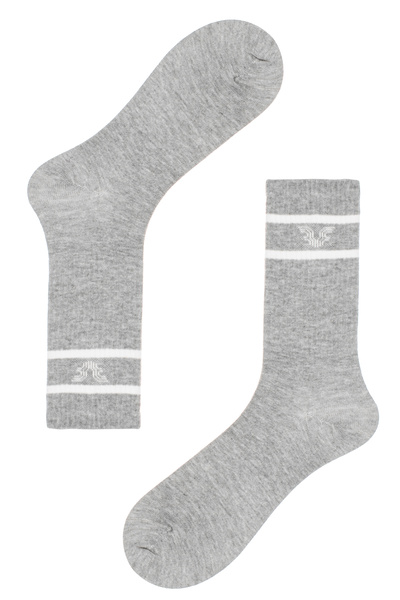 bilcee Унісекс бавовняні довгі сірі тенісні шкарпетки 0315